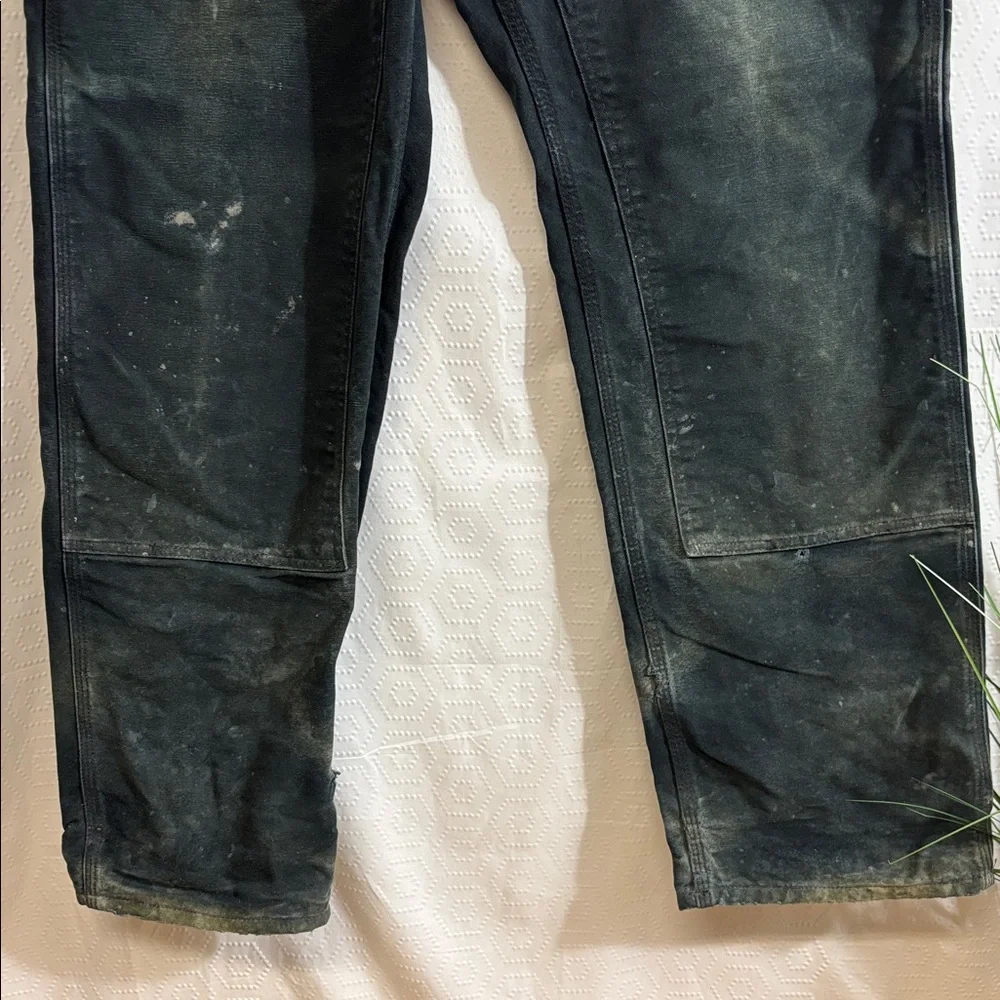 Vintage Carhartt Made in USA Double Knee Duck Canvas Work Pants